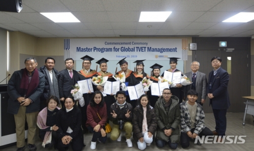 [뉴시스]코리아텍, ＇Global TVET Management 석사과정＇ 학위수여
