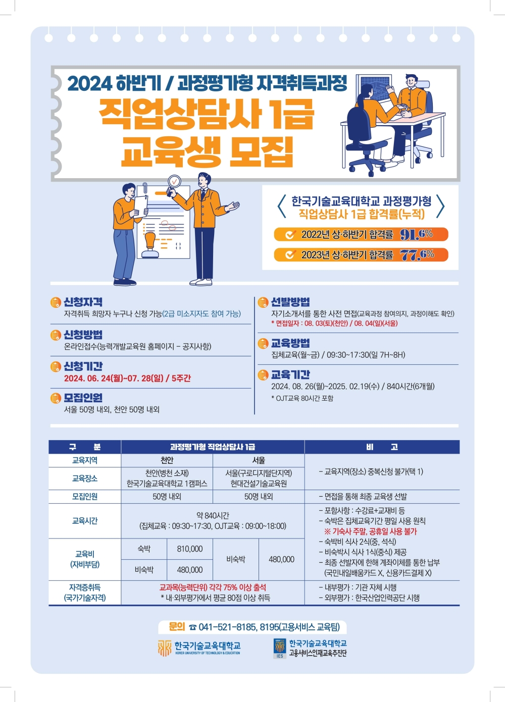 “6개월 교육받고 ‘직업상담사 1급’ 자격 취득 하세요”